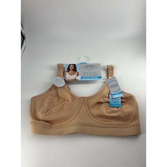 Jockey Other - Jockey Forever Fit Wirefree Full Coverage Unlined Cotton Bra Medium Beige
